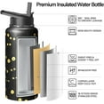 thumbnail image 3 of 32oz Insulated Cat Water Bottle with Handle & Straw, Stainless Steel Travel Tumbler for Sports & Travel, Gift for Women, Mom, Mother''s Day, Christmas, 3 of 6