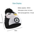 thumbnail image 5 of Children's Hat with LED Light,USB Rechargeable 4 LED Lamp Winter Warm Headlamp Knitted Hat, Gift for Boys Girls, 5 of 5