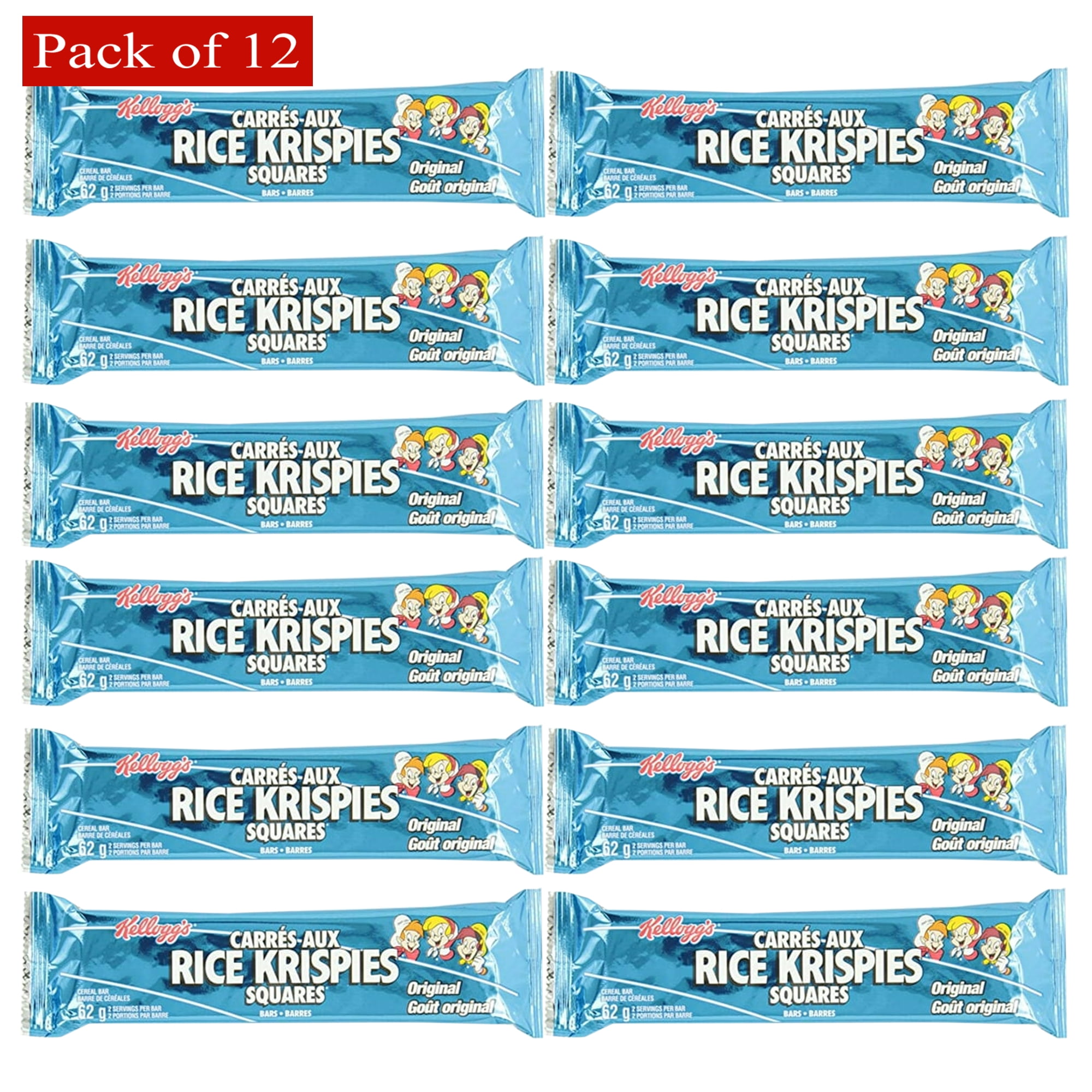 Kellogg's Rice Krispies Squares Original Big Bar 12x62g, 744g box