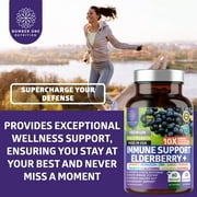 N1N Premium 10 in 1 Immune Support Booster with Elderberry, Vitamin C, Zinc, 60 Veg Caps