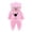 Pink, variant on Staki Baby Snowsuit Fleece Hooded Romper Girls Footed Jumpsuit Onesie Thin Fall Winter Outfits 3-9M(Coffee,3-6 Months)