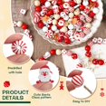 thumbnail image 3 of Craft Beads Waydress, 200 unidades, Navidad, madera, rojo y blanco, 3 of 7