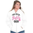 thumbnail image 3 of This Rack Fights Back Breast Cancer Womens Plus Size Graphic Zipper Hoodie Brisco Brands 5X, 3 of 5