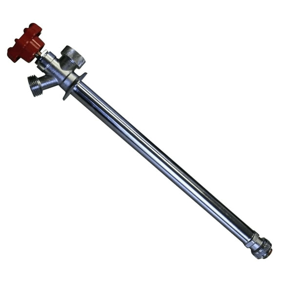 1/2" Push Fit x 3/4" Male Garden Hose Thread Frost Proof Push 'N' Connect Wall Hydrant