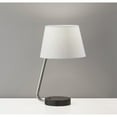 thumbnail image 5 of Adesso Louie Qi Table Lamp, Brushed Steel with Black Rubberwood Base, 5 of 5