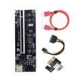 thumbnail image 2 of Ver009S Plus Tarjeta vertical PCI-E Tarjeta adaptadora 1x a 16x Tarjeta extensor USB 3.0 PCI-E, ranura negra, cable rojo Advancent EL001804-03, 2 of 2