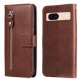 thumbnail image 1 of Estuche de Cuero PU con Cierre para Google Pixel 8A , Funda Protectora con Billetera y Correa, 1 of 6