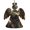 Angel Shape, variant on Indian Dream Wolf Vintage Wooden Christmas Ornament Angel Shape,Xmas Tree Hanging Decoration 6 PCS