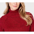 thumbnail image 2 of Karen Scott Women's Cotton Turtleneck Sweater Red Size Petite Medium, 2 of 3