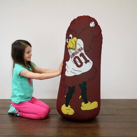 Kid Tough Fitness Inflatable Free-Standing Punching Bag + Machine Washable Fabric Cover South Carolina Gamecocks Kids Workout Buddy by Bonk Fit