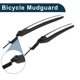 thumbnail image 3 of Guardabarros de bicicleta de carretera MTB Unique Bargains, delantero 10.63" trasero 13.78", fender duradero, guardabarros negro, 1 juego, 3 of 6