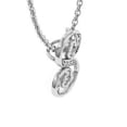 thumbnail image 4 of SuperJeweler S Initial Necklace In White Gold With 7 Diamonds, Serif Style, With Free 18 Inch Cable Chain, For Women, 4 of 7