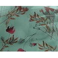 thumbnail image 4 of oneOone Georgette Viscose Aquamarine Fabric Flower & Leaves Watercolor Fabric For Sewing Printed Craft Fabric By The Yard 42 Inch Wide, 4 of 4