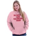 thumbnail image 3 of Donut Let Breast Cancer Win Hoodie Sweatshirt Women Brisco Brands 2X, 3 of 6