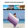thumbnail image 5 of Purple Ombre Towel Set of 3, Soft Microfiber Bath Towels, Hand Towel, Washcloths, Farmhouse Vintage Wooden Striped Quick-Dry Absorbent Towels for Bathroom Kitchen Hotel Beach Gym Spa, 5 of 7