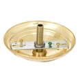 thumbnail image 2 of B&P Lamp® Unfinished Brass Solid Spun Brass Ribbed Ceiling Light Canopy Plate Kit, 2 of 2
