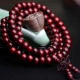 thumbnail image 2 of Sandalwood Tibetan Buddhism Mala Sandal Prayer Beads 108 Beads Bracelet Necklace 26-27s, 2 of 4