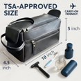 thumbnail image 2 of Neceser Rustic Town Leather Dopp Kit resistente al agua, 2 of 7