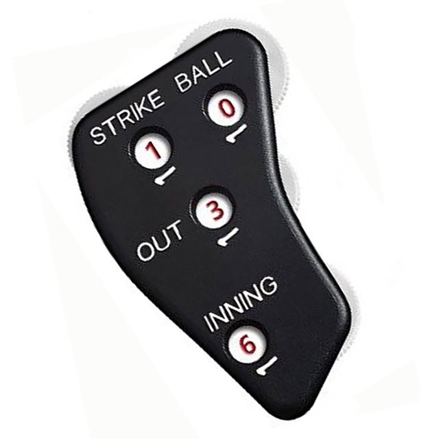 HLONK Referee Indicator Baseball Clickers Handheld Baseball Softball Game Counter 4 Wheel Baseball Umpire Clickers Easy to Use