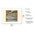 thumbnail image 2 of Malcesine on Lake Garda (Gardasee) Italy - From an Original Color Painting by Gustav Klimt c.1913 - Fine Art Matte Paper Print (Unframed) 18x24in, 2 of 4