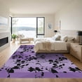 thumbnail image 3 of ODIKA 5'x7' Machine Washable Non-Slip Area Rug, Modern Purple High Traffic Rug, Purple, 1035978, 3 of 7