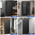 thumbnail image 5 of SYSENFO 12-15 Gun Cabinet, Quick Access Long Gun Safe for Home Rifles and Pistols, Large Unassembled Rifle Safe with Removable Shelves, Digital Keypad, Pegboard, 5 of 13
