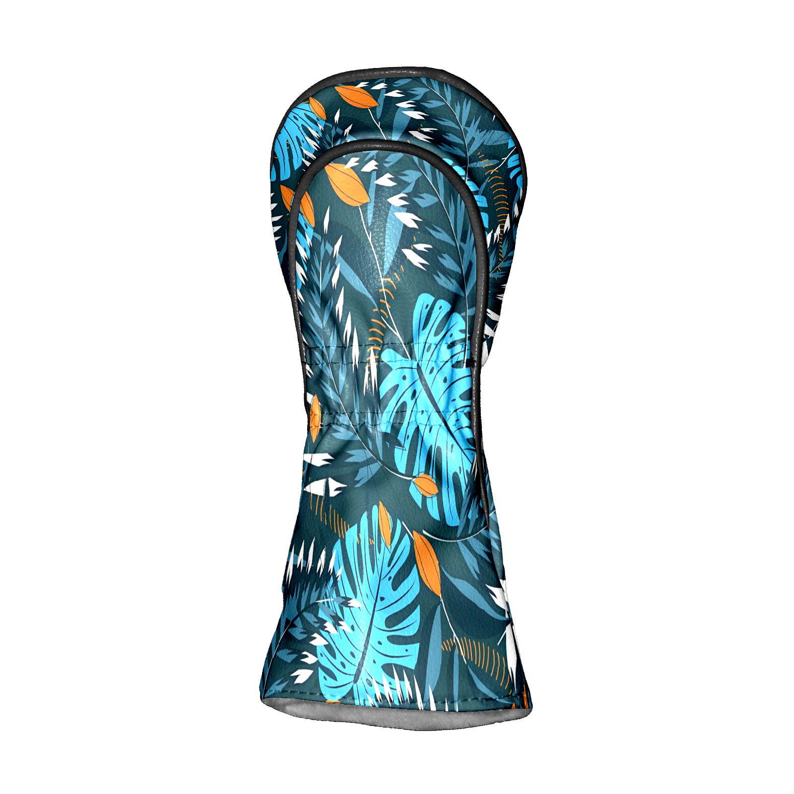 Golf Club Covers, Blue Leaf Premium PU Leather Driver Hybrid Putter Head Covers with Velvet Lining, Waterproof Golf Gifts for Men Women