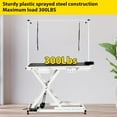 thumbnail image 5 of Garvee Heavy Duty Dog Grooming Table, 50'' Electric Grooming Table for Dogs&Cats, Pet Grooming Table, Height Adjustable with Anti Slip Tabletop, with Sockets for All Pets White, 5 of 7