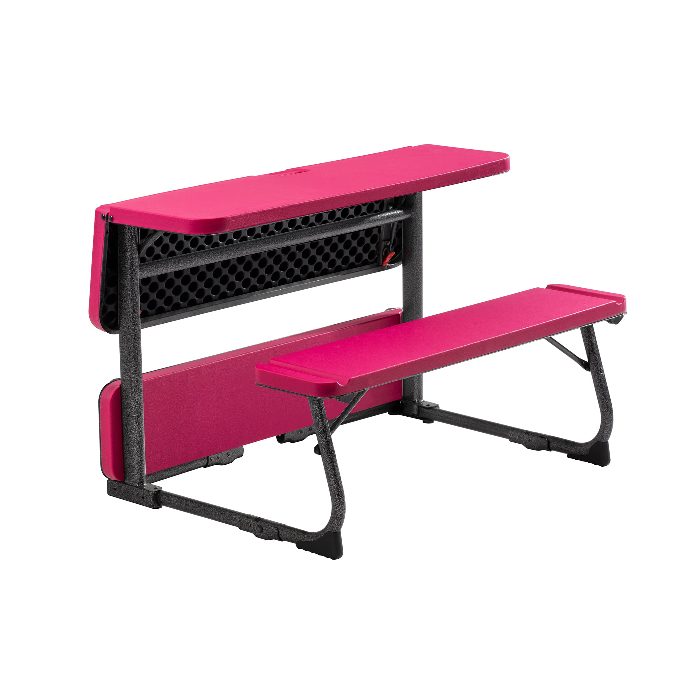Your Zone Folding Kid's Picnic Activity Table for Ages 3-8, Pink