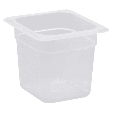 Food Pan 1/6 X 6" Polypropylene Translucent