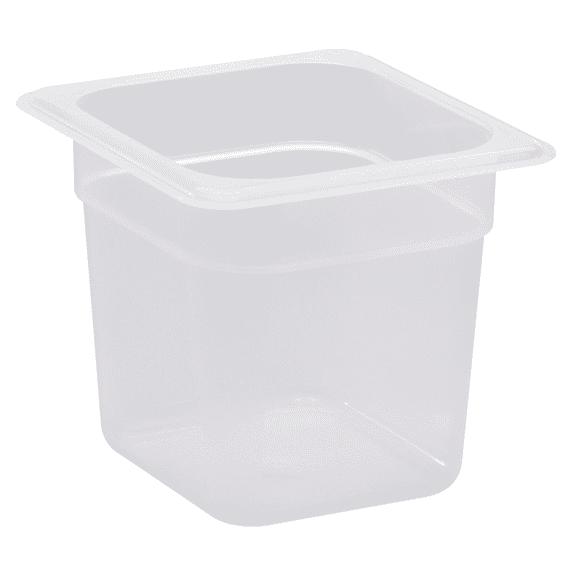 Food Pan 1/6 X 6" Polypropylene Translucent