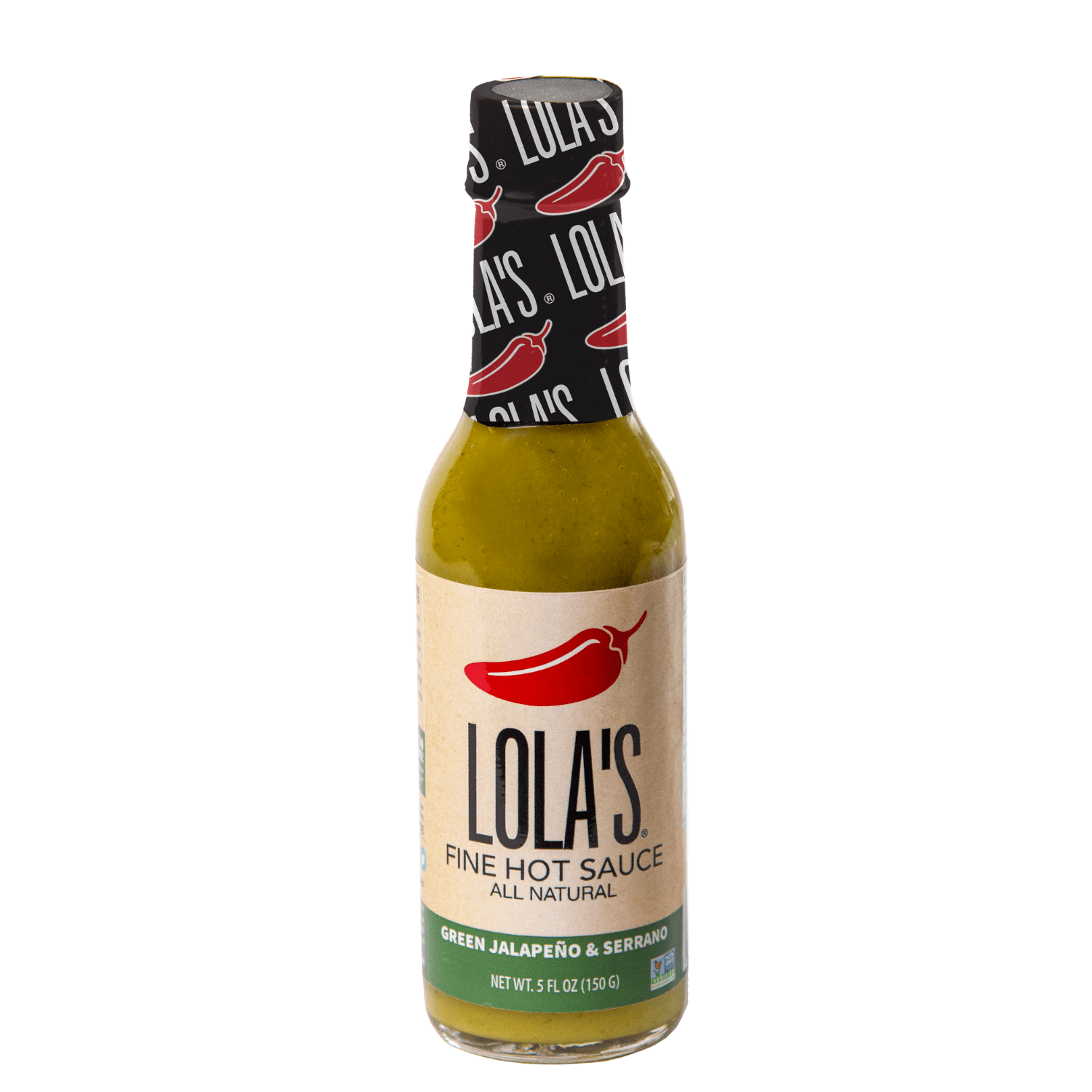 Lola's Fine Hot Sauce - Green Jalapeño and Serrano 5oz