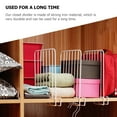 thumbnail image 4 of Miangastore Vertical Closet Shelf Divider Iron Clothing Organizer Practical Wardrobe Separator, 4 of 9
