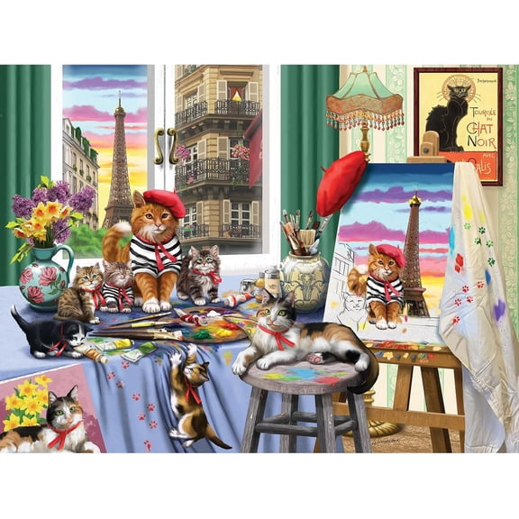 Bits and Pieces Parisian Models Large Piece 300-Piece Puzzle 18x24"