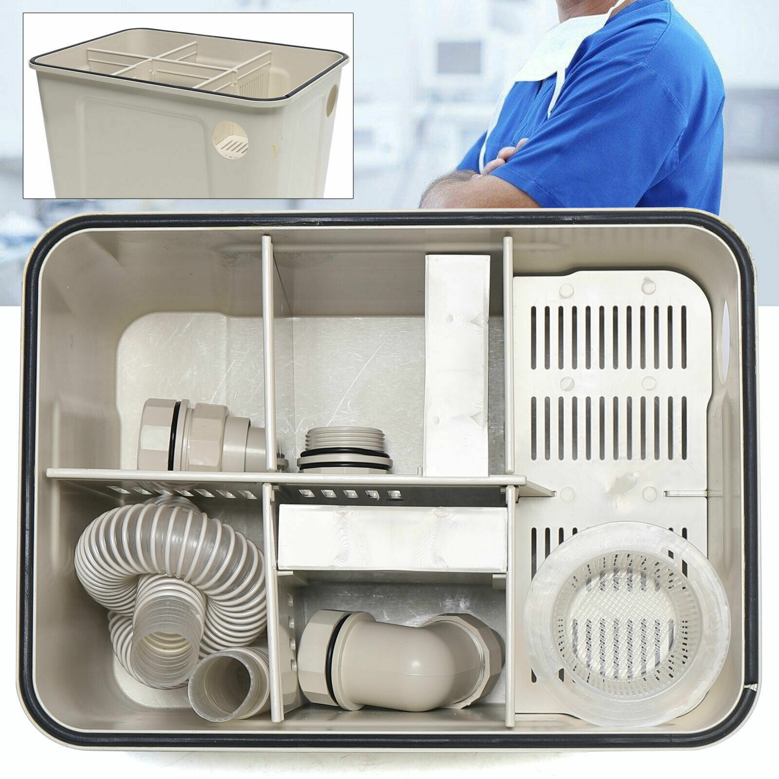 Durable Dental Lab Plaster Trap Filter in Standard Size for Gypsum Separation