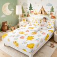 thumbnail image 3 of Erosebridal Chick Bed Sheets for Girls, Pink Flowers Full Size Sheets, 4-Piece 1 Flat Sheet 1 Fitted Sheet and 2 Pillowcases, 3 of 6