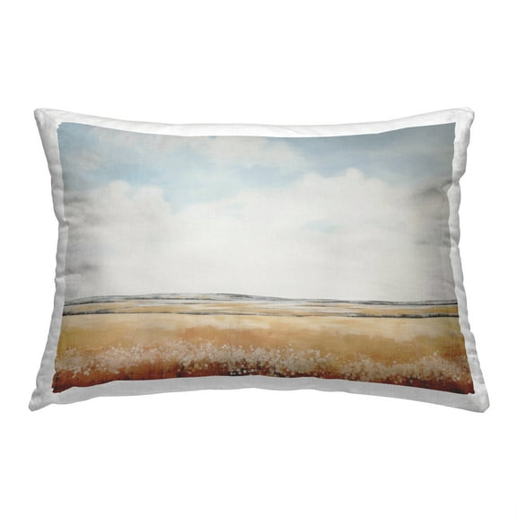 Stupell Industries Soft Neutral Field Decorative Printed Throw Pillow, 14 x 20