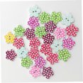 thumbnail image 3 of Raindrops 200Pcs Assorted Color Wood Buttons with Dotted Plum Pattern for Sewing Crafts, 3 of 7