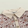 thumbnail image 3 of Tenues Assorties pour la Famille Barboteuse Robe Frère Chemise Mignonne Ensemble à Imprimé Floral, 3 of 6