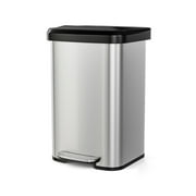 Sleek 13-Gallon Trash Can with Soft Close Lid - Elevate Any Space