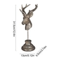 thumbnail image 3 of Christmas White Elks Ornaments With Red And P-ink Bow Scarf For Christmas Home Party Decoration, 3 of 6