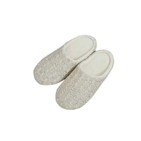 

Zodanni Unisex Non-slip Clog Slipper Indoor Lightweight Slip On House Shoes Casual Closed Toe Winter Warm Slippers Beige 9.5-10