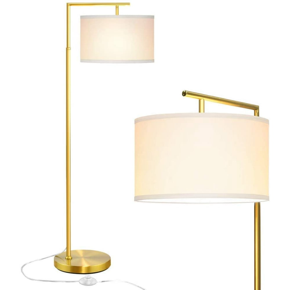 Gold Floor Lamp for Living Room, Modern 5' Tall Stand Up Light, Montage