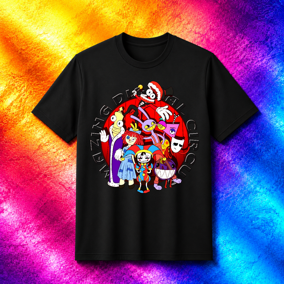 Amazing Digital Circus Digit Glitched Cyber Design Unisex T-Shirt V25472,S- 5XL