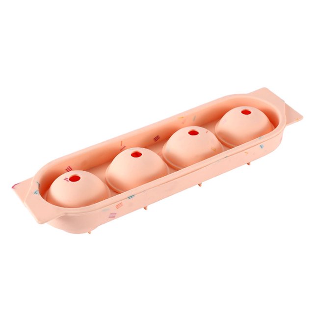 Txlixc Molde de caja de hielo reutilizable doméstico, molde de herramienta de cocina esférica de 4 celdas Txlixc moda