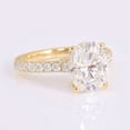 thumbnail image 4 of solitaire jewels 1.75CT Oval Moissanite Solitaire Engagement Ring For Women, 14K Yellow Gold, 4 of 6