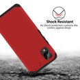 thumbnail image 3 of TJS for TCL ION Z Phone Case, Magnetic Support Dual Layer Drop Protection Impact Rugged Armor Cover (Red), 3 of 5