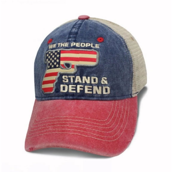 We The People Stand & Defend Mesh Cap Hat