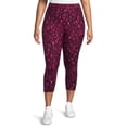 thumbnail image 3 of Terra & Sky Women’s Plus Size Printed Capri Leggings, 2-Pack, Regular and Petite, 3 of 5