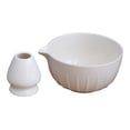thumbnail image 1 of Cuenco japonés para matcha, juego de té matcha con soporte para batidor, regalo, portátil, ceremonial Blanco, 1 of 9